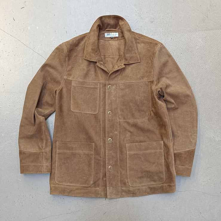 "Chore Jacket" Ziegenleder gewachst