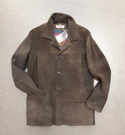 Einzelstück Nr 9 geknöpfte Jacke lang Hirschleder Gr. 50