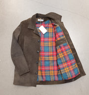 Einzelstück Nr 9 geknöpfte Jacke lang Hirschleder Gr. 50