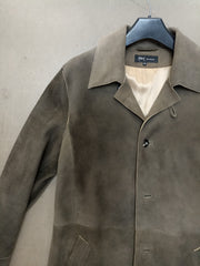 Einzelstück Nr. 11, "Kurzmantel" Damhirschleder"Olive", Herren Gr. 50