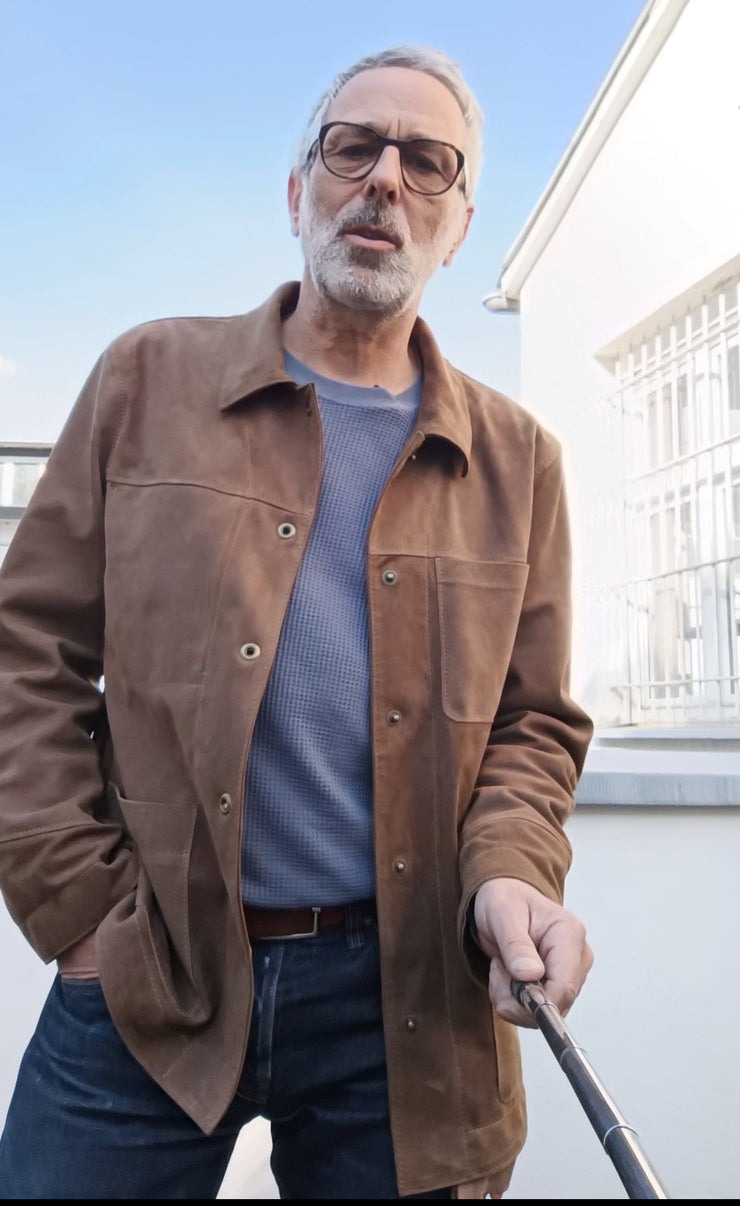 "Chore Jacket" Ziegenleder gewachst