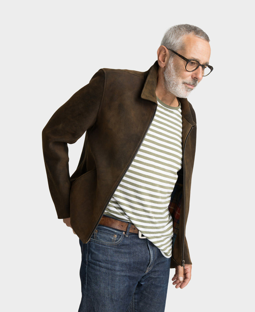 Jacke Herren "Spyder" Hirschleder Köln1