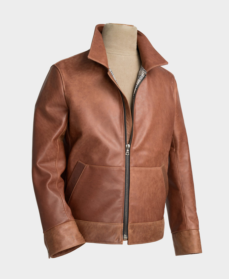 Jacke Herren "Wild One" Pferdeleder