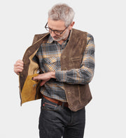Weste Herren "Bockvelours"