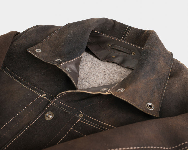 Jacke Herren "Welders Jacket" Hirschleder