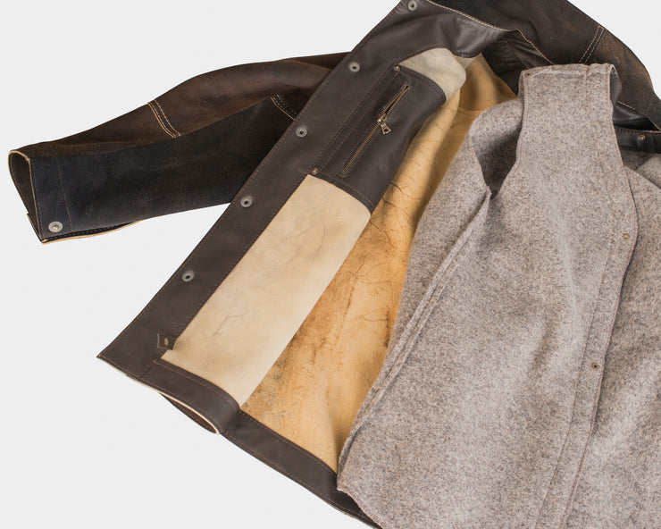 Jacke Herren "Welders Jacket" Hirschleder