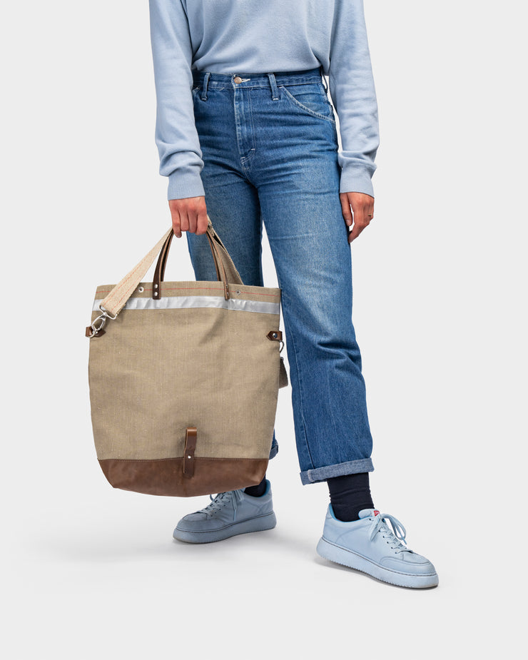 fahrradtasche als handtasche Multifunktionale Fahrradtasche aus Segeltuch anthrazit – Hack Lederware